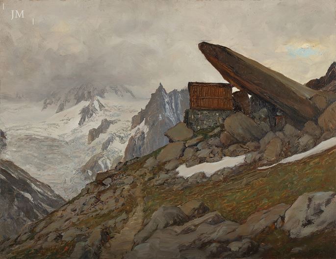 Angelo Abrate - The Rocher du Couvercle and the Couvercle Hut above Chamonix, Savoie, France | MasterArt